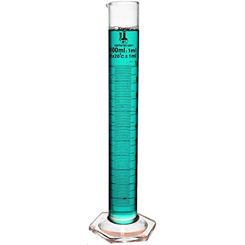 Beaker, Flask, Cylinder Set, 3.3 Boro. Glass - 3 Pieces - 250Ml Beaker, 250Ml Flask And 100Ml Cylinder, Karter Scientific 214Z2 #TOP4