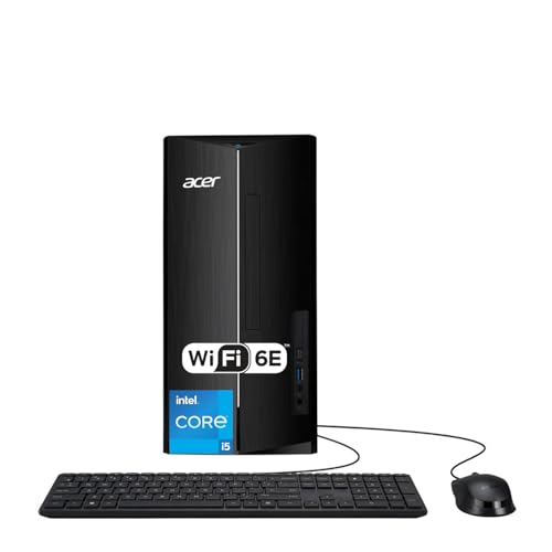 Acer Aspire SFF Compact 8L �f�X�N�g�b�v�R���s���[�^�[ | �C���e�� �}���`�R�A CPU | 16GB RAM�A1TB PCIe SSD | Windows 11 | WiFi 6E | Intel UHD �O���t�B�b�N | SD