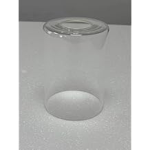 1 Pack Clear Glass Shade Replacement - 5.11"H x 3.94"D, High Transmittance Cylinder Shade for Pendant Lights, Chandelier Wall Sconces