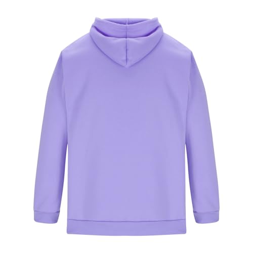 Herren Kapuzenpullover Oversize Hoodie Langarm Skipulli Schwarzer Unifarbene Hoodie Sweatshirts Kängurutasche Bequemer Sport Freizeit-Look Winter Hoody Herren Sweater Men – Bild 6