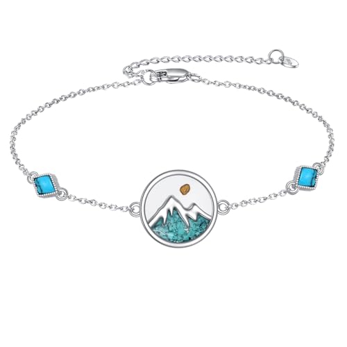 Image of AOBOCO Mustard Seed Bracelet 925 Sterling Silver Cross Bracelets Christian Faith Jewelry Gift for Women