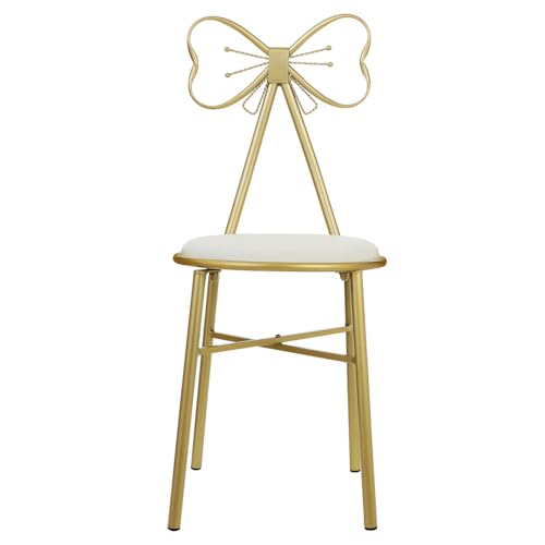 CIYODO Taburete Tocador con Respaldo Desmontable