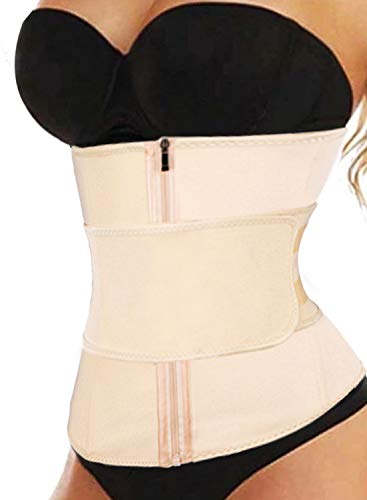 HOTAPEI Hotape Waist Trainer for Women Plus Size Weight Loss Everyday Wear Corset Trimmer Belt Waist Cincher Body Shaper Slimming Sports Girdle Nude X-Large