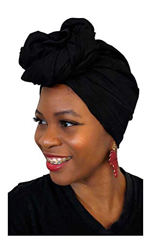 Dupsie's Black Cotton African Head Wrap