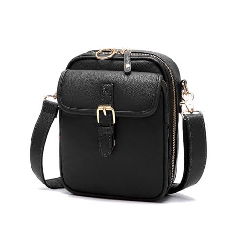 ChuLian Vintage Crossbody Bag For Women Men Small Messenger Bag Crossbody Handbags Large Shoulder Bags With 10 Card Slots1