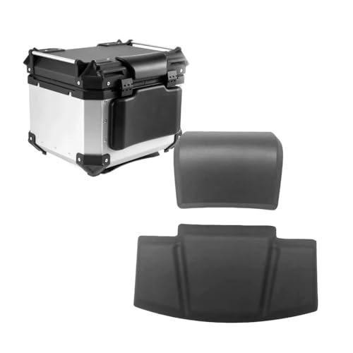 Dossier boîte de rangement moto avec fixation rétractable pour le confort du passager
