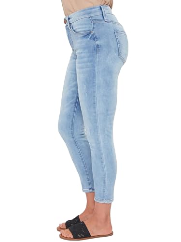 Royalty For Me Womens Women's Petite Curvy Fit High Rise Skinny Jean2