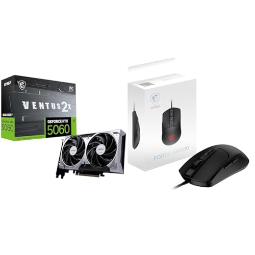 MSI GeForce RTX 5060 8G VENTUS 2X OC + MSI Q[~O}EX GM100