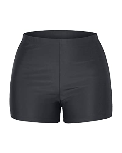 Image of Yonique Womens Swim Shorts Solid Tankini Bottoms Swimsuit Bottoms(Available in Plus)