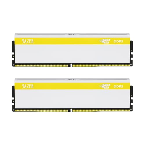 JAZER RAM DDR5 32GB (2x16GB) 6000MHz CL38, Overclocking Gaming Memory XMP 3.0, Memoria RAM DDR5