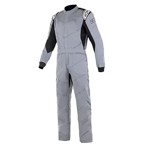 Alpinestars Knoxville V2 Suit 3 Layer Boot Cut SFI3-2 A/5 - size 66 - Mid Gray/Black (3355921-971-66)