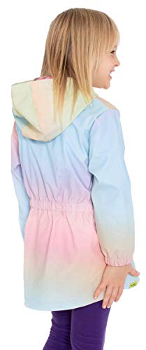 Western Chief Girls Ombre Rainbow Rain Coat Iridescent2