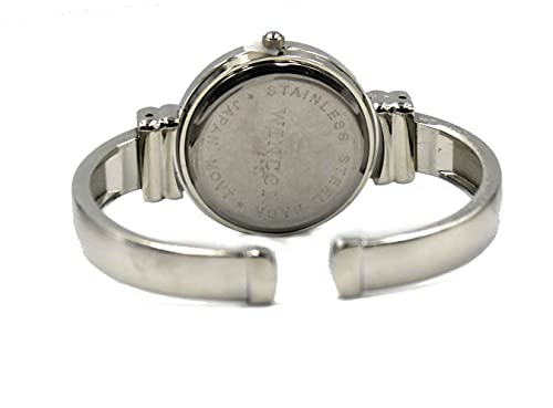 Wincci 2661-Q-TIME Women Classic Silver Tone Easy Read Bangle Cuff Watch thumb #2