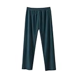 Thermal Underwear for Women Long Johns Fleece Lined Base Layer Pajama Pants Cold Weather Bottom Winter Clothing Green L