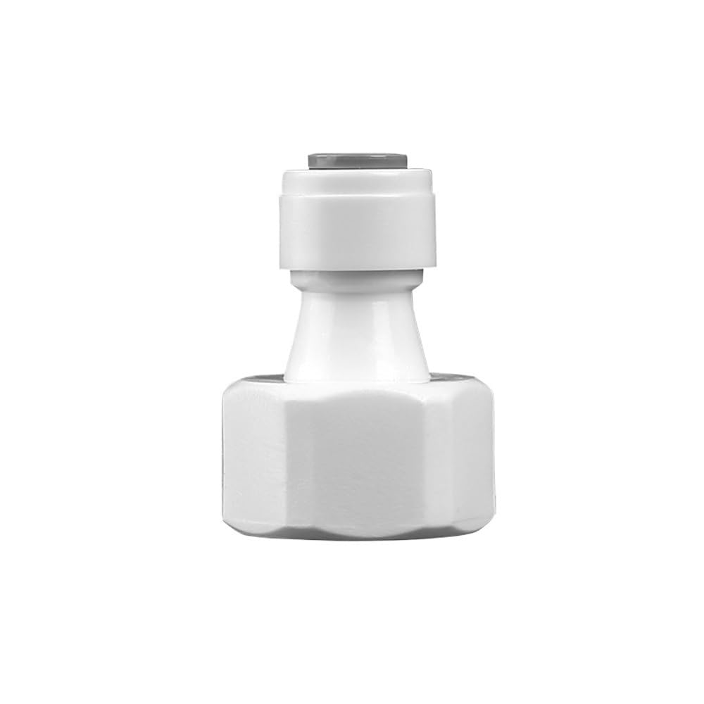 Tube Connector Fit 1/4inch 6.35mm OD Tube*1/2inch BSP Female POM Quick Fitting Connector, RO Water Filter Reverse Osmosis System