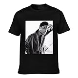 Belikerem Chuck Bass T-Shirt Ed Westwick Crewneck Top Short-Sleeve T-Shirt 100% Cotton Tees for Men,Women (8Sizes) Black