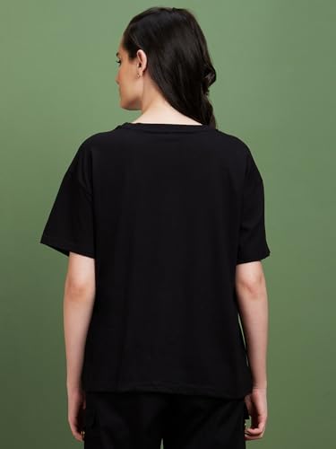 Image of Globus Women White Printed Boxy Fit Casual T-shirt-3638274001
