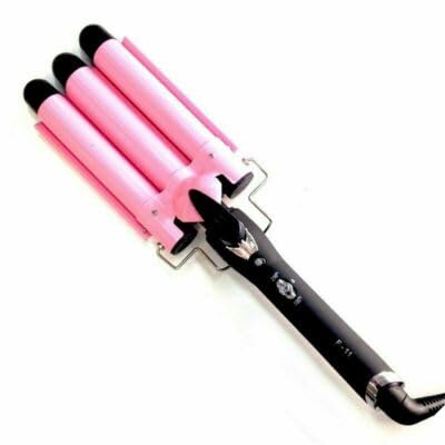 Piastra Per Capelli Professionale a 3 Rami Arriccia Ondulatore Triferro 3 Onde