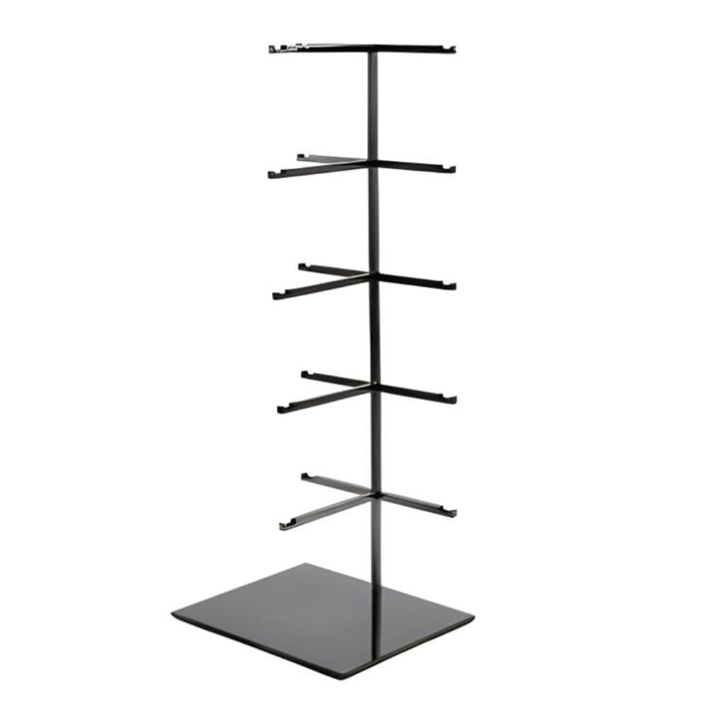GZHERVICES Modern Metal Sunglasses Display Stand, Retail Eyewear Reading Glasses Showcase Rack, Eyeglasses Holder Organizer Stand(Black,18x15x43cm)