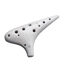 オカム OCARINASF12穴 茶色 Amazon.com: Zenon WO-20 Wooden Ocarina Kit, Alto F Style