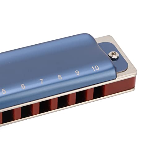 Harmonica 10 Trous, Bouche D’harmonica Diatonique C Key pour Joueur Professionnel, Débutant (Bleu) - Les Beatles, Paul McCartney, John Lennon, RIngo Starr, George Harrison Harmonica 10 Trous, Bouche D'harmonica Diatonique C Key pour Joueur Professionnel, Débutant (Bleu) – Image 5