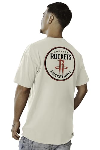 Image of Blue 84 NBA Unisex-Adult NBA Officially Licensed T-Shirt Ringspun Front /Back Ivory