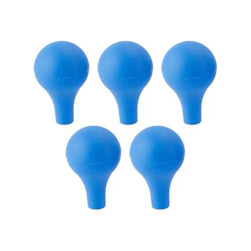 Hoite Lot de 5 ampoules de pipettes en caoutchouc naturel pour tubes de mesure, compte-gouttes, transfert de liquide en laboratoire chimique