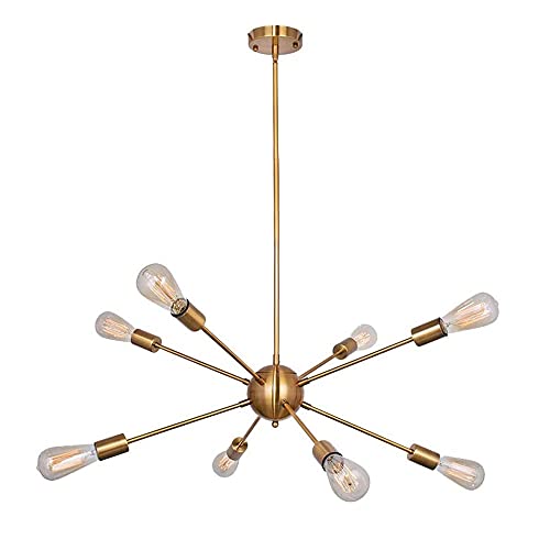 Suspension E26 dorée pour table à manger et îlot de cuisine