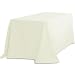 LinenTablecloth 90 x 132-Inch Rectangular Polyester Tablecloth Ivory