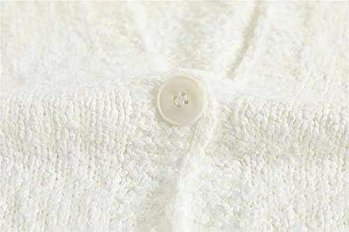 Girls Button Down Cardigans Knit Long-Sleeved Sweater with Pockets Casual Cute Coat Size 4-15 Years3