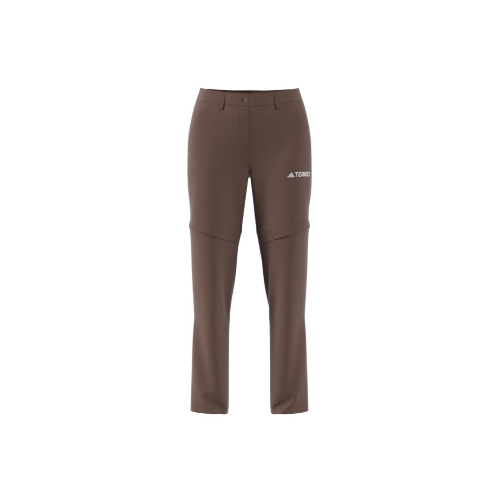 adidas dames Terrex Multi Zip Off Pants, earth strata, 10