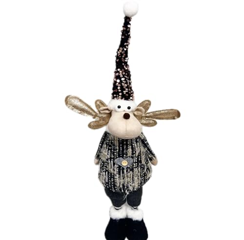 Classic Christmas Figurine Santa Claus Reindeer Snowman Handmade for Home Decor Reindeer