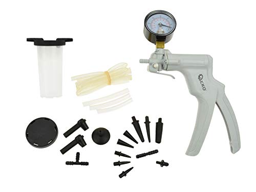 BSD Kit de Purge Liquide de Frein et d'embrayage - Pompe à Dépression, Purgeur Liquide de Frein avec Adaptateurs
