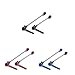 lazyfun Locking Skewer Wheel Quick Release Skewers Set Cycling Wheels Locking（Black/Red/Blue
