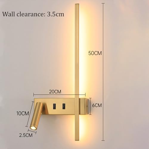 Lámparas de pared led modernas para iluminación de pasillos y cabecera 2