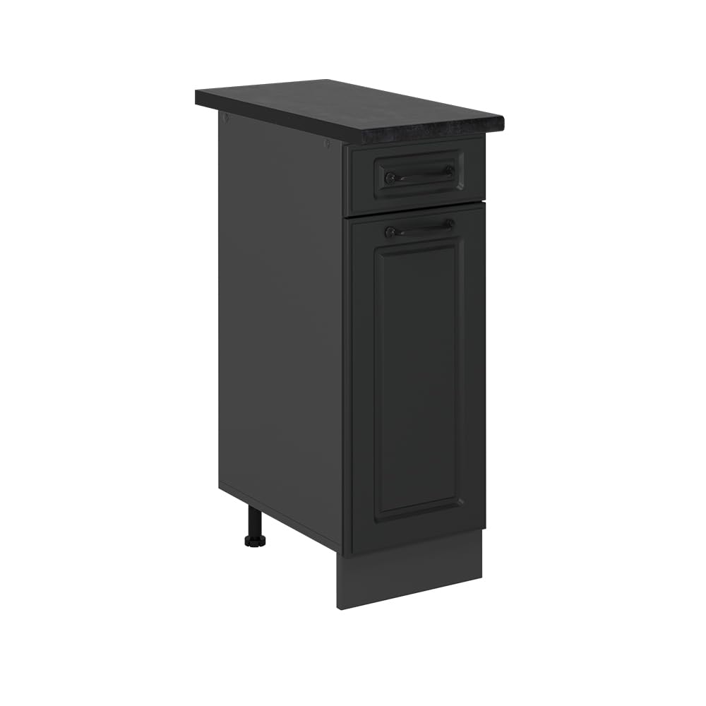 Vicco Kitchen base cabinet Raul, Anthracite country house, 30 cm, WT Anthracite, for flexible combination within modular kitchen systems โ image 1