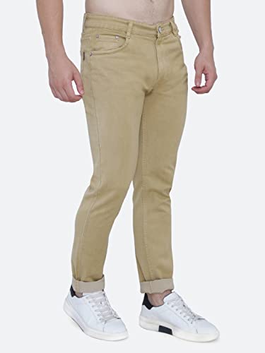 Image of Strechable Denim Regular Fit Mid Waist Light Weight Soft Feel Stretchable Denim Jeans Pant for Men