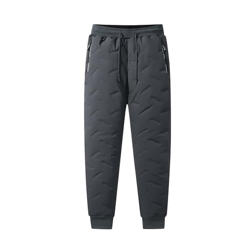 Pantalon thermique homme en coton L-7XL doublé polaire chaud