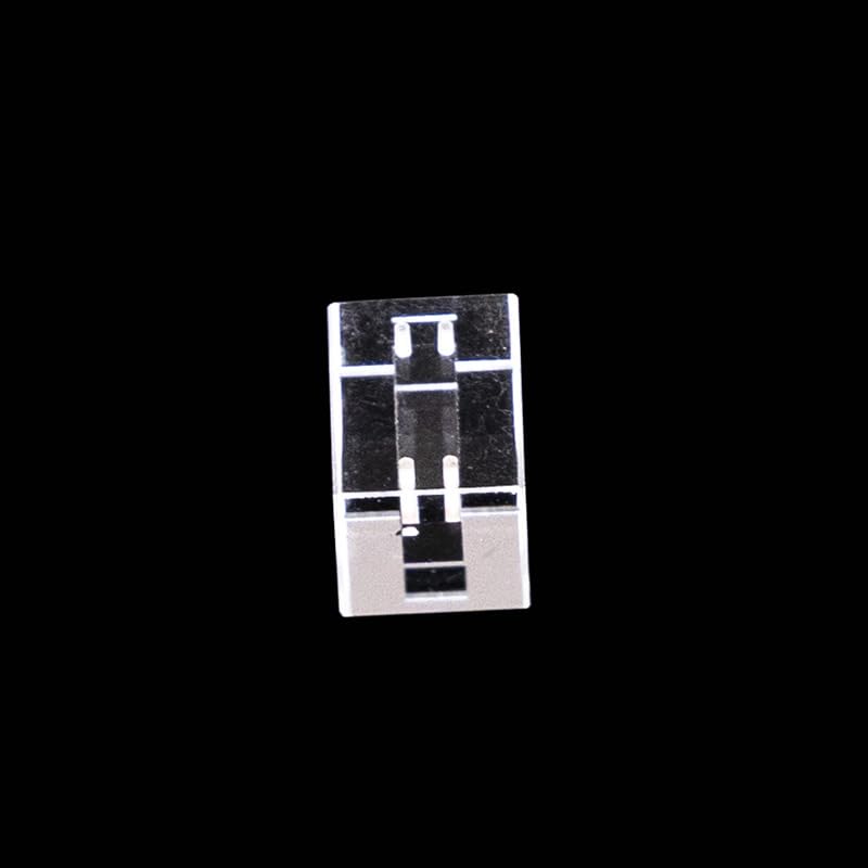 15 * 8 * 10mm Flow Cell For Liquid-liquid Differential Refractive Index Detector Quartz Cuvette