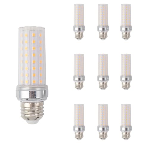 IOEDHW Paquete de 10 Bombillas LED de maíz E12/E26 de 20 W, AC85-265 V, no Regulables, 2000 LM, Blanco frío 6500 K, Equivalente a Bombillas incandescentes de 200 W, Bombilla LED de Ahorro de energía