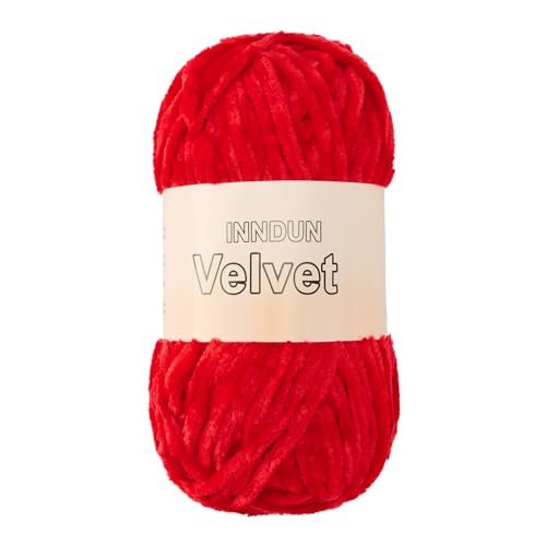 Image of Soft Velvet Chenille Yarn for Crocheting, Super Bulky Yarn for Blankets