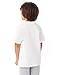 Hanes Authentic TAGLESS Kid's Cotton T-Shirt,White,Small