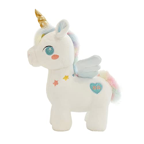 SWECOMZE Unicorno di peluche a forma di unicorno