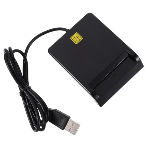 NAMOARLY USB Multi Function Card Reader Smart Card Reader for Windows Vista Portable Device for Efficient Data Transfer Compatible with Dnie ATM Ic Id CAC