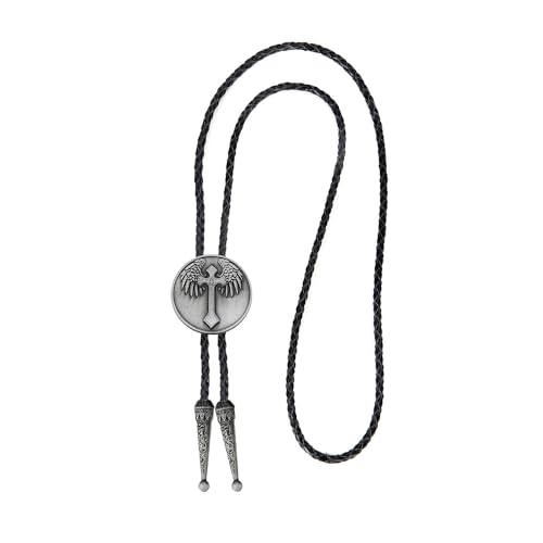 Image of USA 250th Anniversary Western Cowboy Patriotic Eagle Bolo Tie | Premium braided leather, anti-tarnish alloy pendant, adjustable sliding clasp, patriotic bolo tie for USA 250th Anniversary