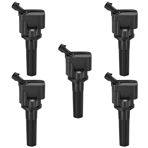 Image of BDFHYK Ignition Coil Packs Compatible with Rainier Colorado Trailblazer Trailblazer EXT Canyon Envoy Envoy XL H3 H3T Ascender 9-7x 2.9L l4 3.7L l5 4.2L l6,Coil for UF497 12629472 C1558 Set of 5