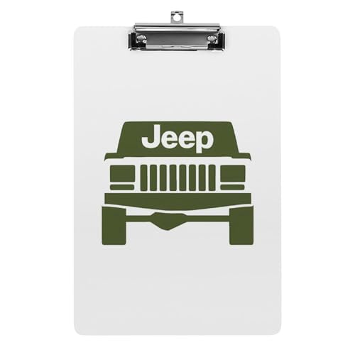 Jeep Logo アクリル クリップボード A4 バインダー クリップホルダ 資料ケース ァイルボード スケッチボード ライティングパッド おしゃれ かわいい 人気 携帯便利 縦型 厚手ク 文房具 絵画 教室 事務用