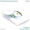 The Snowman Smiling Window Sticker – Christmas Window Decoration – Repositionable and Reusable – Made in The UK #5