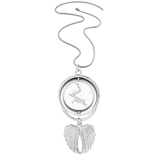 Collier ailes d'ange et renne le cadeau d'anniversaire parfait