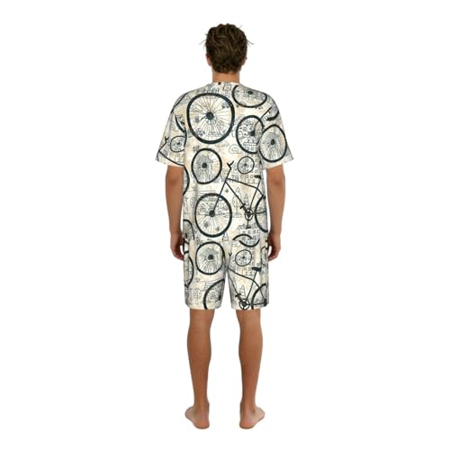 Pijama de hombre de dos piezas suave y transpirable con bolsillos 2